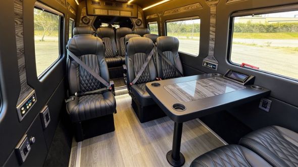 hialeah 12 passenger sprinter van interior